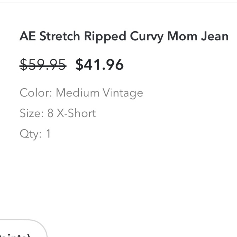 American Eagle Ripped Curvy Mom Jeans - Picture 2 of 8